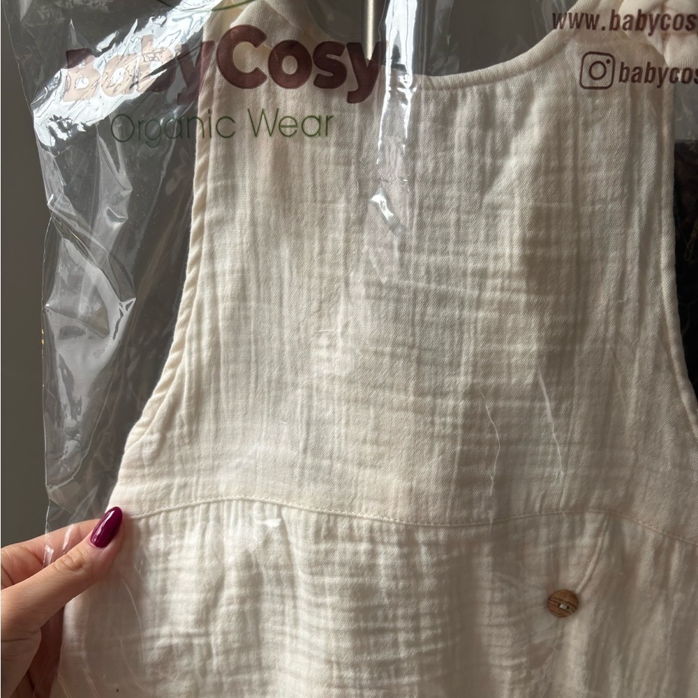 100% Organic Cotton Salopet Romper - Picture 8 of 12